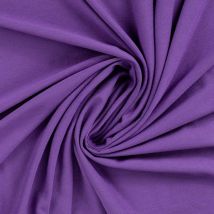 Tissu Viscose Milan Extensible Uni Violet - Au Mètre - Craftine