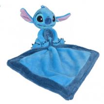 Stitch Doudou Plat 20 X 20 Cm - Peluche Disney Collection Lilo Et Stitch - Nicotoy - Nicotoy