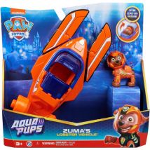 Pat Patrouille Aqua Pups : Zuma Et Son Sous-marin Homard - Figurine Chien - Vehicule De Luxe - Paw Patrol - Spin Master - 20140367 - Pat Patrouille