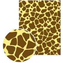 Feuille Gluepatch Girafe Vrac 300x400 - Lot De 10 Feuilles - Glue Dots