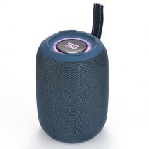 Enceinte Bluetooth Camouflage 15w Portable Avec Subwoofer Et Led Colorées Bleu Yonis - Yonis