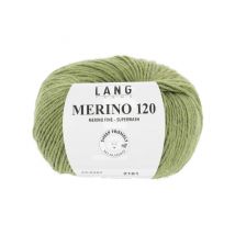 Pelote De Laine À Tricoter Merino 120 - Lang Yarns Vert (297)