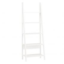 Sobuy Frg61-w Bibliothèque, Étagère Style Échelle, Étagère Échelle, 5 Étages - Sobuy