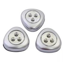 Lot De 3 Lampes Led À Poussoir Sans Fil - Facile À Installer - Shop-story