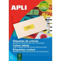 Boite 100 Etiquettes Jaune Multi-usage - Apli