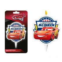 1 Bougie Silhouette Cars Mcqueen - Dekora