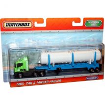 Camion Citerne Vert Et Bleu : Mbx Cab Et Tanker Hauler - Matchbox - Mattel - V2556 - Matchbox