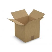 Carton D'Emballage Carré 20 X 20 X 20 Cm - Simple Cannelure - Raja