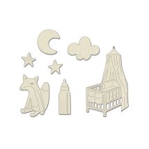 Clipboard, Embellissement Carton Fabrika Décoru Boho Baby 815 - FABRIKA DECORU