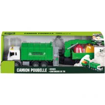 Camion Poubelle Friction 50cm Son Et Lumière - Wdk Groupe Partner