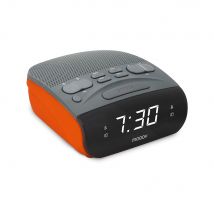 Radio-réveil Duo Colors Fm Double Alarme - Orange - Metronic