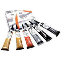 Peinture Pour Verre - Pébéo - Vitrail - Cerne Relief - 6 Tubes 20ml - Couleurs Cuivrées
