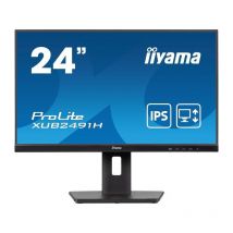 Écran Pc - Iiyama - Xub2491h-b1 - 23,8 Fhd - Ips - 100hz - 0,5ms - Hdmi/dp - Vesa 100x100 - Pied Réglable + Pivot - Noir