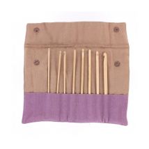 Set De 8 Crochets Bois D'Érable Du N° 3 À 8 Avec Pochette - Pony Vert