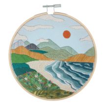 Kit De Broderie coast Avec Cercle En Bois De 15 Cm - Trimits 63 Coast