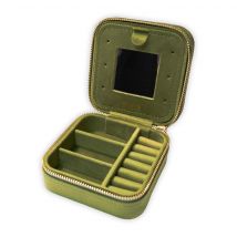Boîte À Bijoux Velours Vert Olive - SLOYA