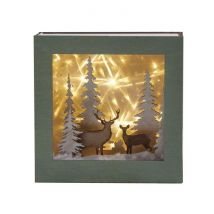 Kit Mini Cadre Bois Lumineux Forêt De Noël - Rayher