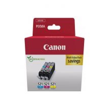 Multipack Cartouches D'Encre - Canon - Cli-521 Cyan/magenta/jaune - Canon