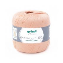 Hakelgarn 100 Fil Coton À Crocheter - Grundl - Certifié Oeko-tex 112 Rose - Gründl