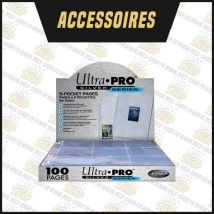 Ultra Pro - Lot De X100 Feuilles 9 Cases - Silver Series