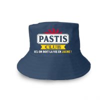 Bob - Chapeau - Bleu - Pastis Club - Humour - Idée Cadeau - Taille Unique - Sudio