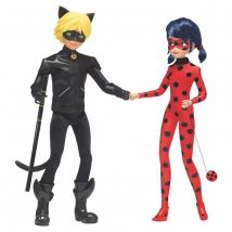 Pack De 2 Poupées Miraculous Ladybug Et Chat Noir - Bandai