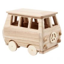 Mini-van En Bois 17 X 13 Cm - Creotime