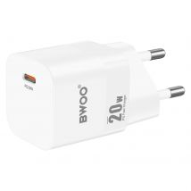Bwoo Chargeur Secteur Usb-c Power Delivery Charge Rapide Format Compact Blanc