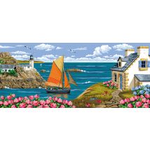 Canevas Antique Virée Bretonne 65x130 Cm - LUC