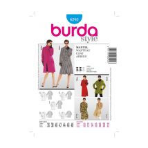 Patron Burda 8292 Manteau Taille N°fr 36-48