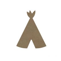 Tipi En Bois Mdf À Décorer - 15 Cm - Gomille