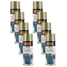 Lot De 8 Bombes De Peinture - Vert Martelé - Belton - 400 Ml
