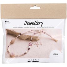 Kit Diy Bijoux - Sautoir - Rose - CC Hobby