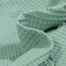 Tissu Nid D'Abeille Vert D'Eau - Craftine