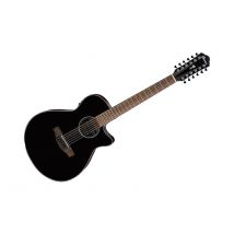 Aeg5012 Black High Gloss 12 Cordes Ibanez