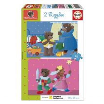Puzzle 2x48 Pcs Petit Ours Brun - Educa Borras