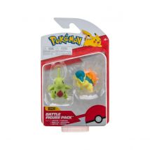 Pokémon - Pack 2 Figurines Battle Héricendre & Embrylex 5 Cm - Jazwares