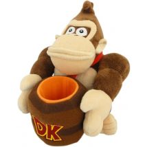 Nintendo Together Plus - Peluche Super Mario - Donkey Kong Avec Baril 21cm