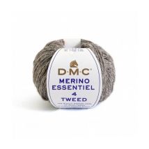 Pelote De Laine Merino Essentiel 4 Tweed - Dmc 913 Marron - Dmc