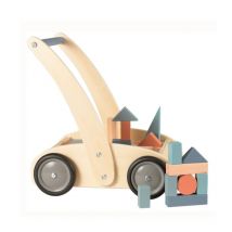 Chariot De Marche Avec Blocs En Bois - Egmont Toys