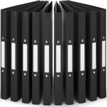 10 X Classeur A4 2 Anneaux- Jusqu'à 100 Feuilles, Dos De 2,5 Cm- Souple Et Durable- Résisitants À L'Eau- Étiquettes De Dos- Acropaq - Acropaq