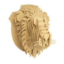 Mégacréa Diy - Maquette En Carton Trophée Lion 25 X 32 X 24 Cm - Megacrea DIY