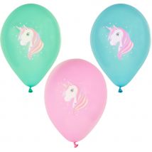 6 Ballons Tendre Licorne - Annikids