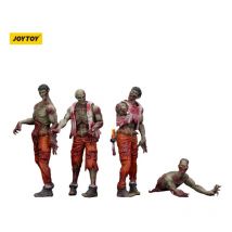 Zombie - Pack 4 Figurines Dark Source Mechanic Team 8 Cm - Joy Toy