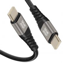 Blue Star Câble Usb C / Usb C Power Delivery 60w Quick Charge 4.0 Longueur 1.2m Noir