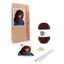 Kit Tricot Capuche Snowboard Brun Tu - Pingouin