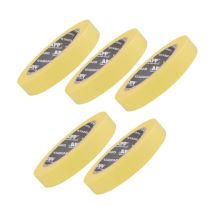 5 Rubans De Masquage - Peinture, Vernis, Rénovation - Jaune - 45x18mm - App - Autocult
