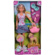Steffi Love Poupée Mannequin Promenade Chien - Simba
