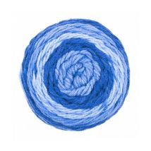 Fil De Laine Lolly Pop Pour Écharpes 150 Gr ! - Grundl - Certifié Oeko-tex 02 Bleu - Gründl
