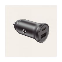 Adaptateur Usb Voiture Daul Usb-a Et Usb-c 20w Ksix - Ksix